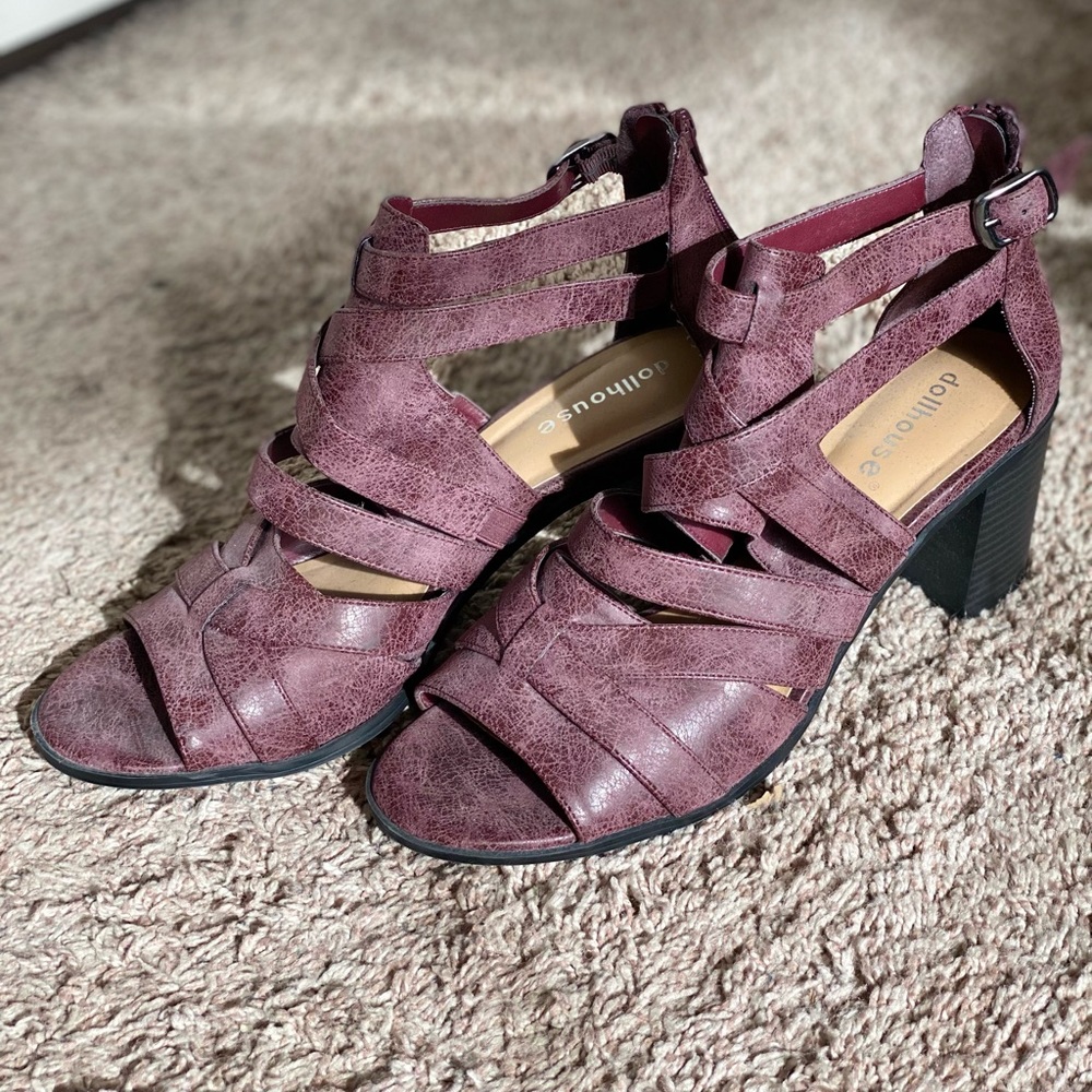 Faux snakeskin strappy sandal
